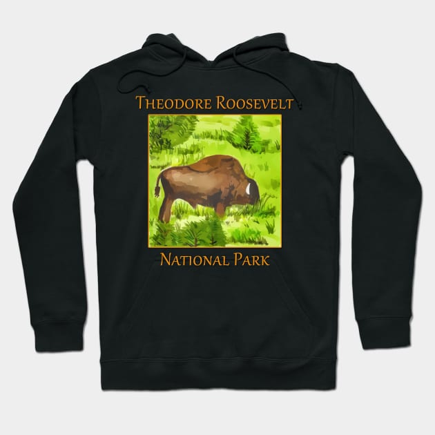 Theodore Roosevelt National Park Hoodie by WelshDesigns